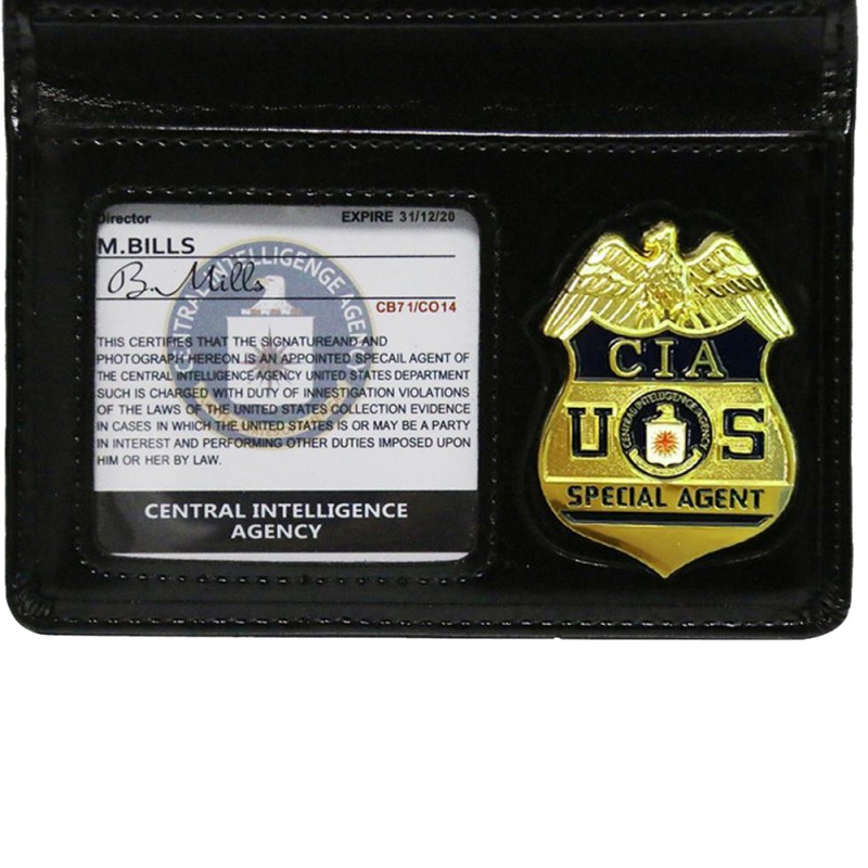 CIA Simulation Certificate CIA Cosplay Toys Badge Wallet Fun Play Badge